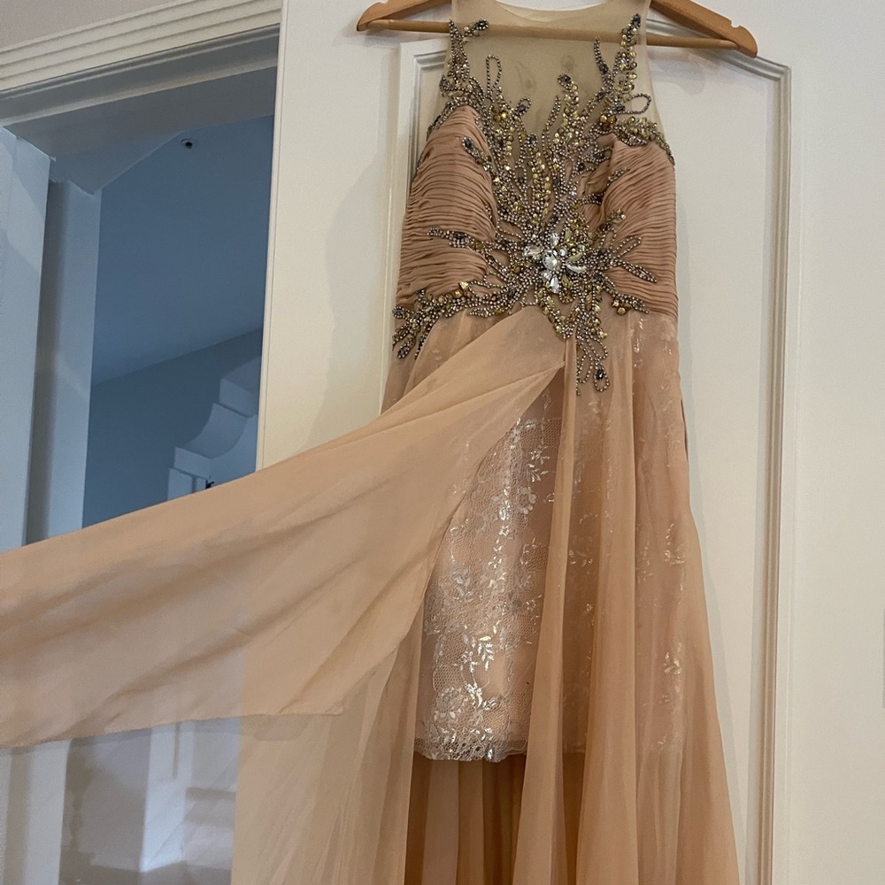 Beautiful nude color detailed gown